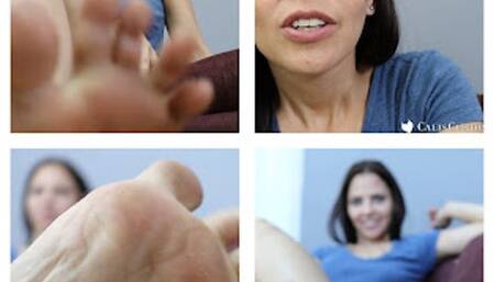 Gentle Giant Feet: Cali Logan finds a tiny and keeps him as a little foot slave (mob)