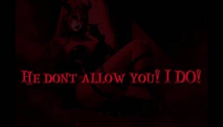 He dont allow you ! I do! Marked by Me with Satan Tattoo smoke, sip and jerk