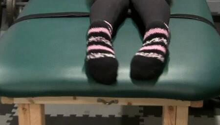 Lets tickle Nadia in her cute SOCKS! LOW