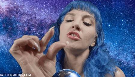 Goddess Sarah Rules the universe and makes tiny men do her bidding