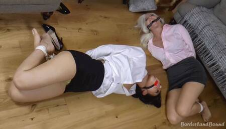 Jess & Imogen in: Greed-Fuelled Foot Worship Mistress & Her Fabulously Wealthy BusinessBabe Client Targeted for Robbery!