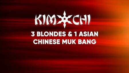 3 Blondes & 1 Asian Chinese Muk Bang: