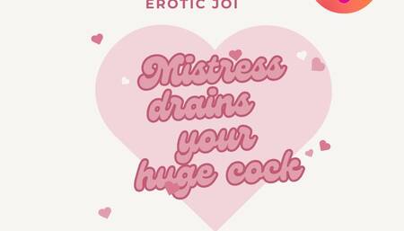 Mistress drains your huge cock! (Audio only)