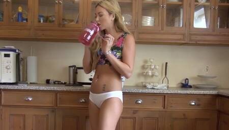 Natalia Forrest has been drinking too much and need to pee