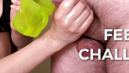 FEMDOM CUM FEEDING CHALLENGE NEXT STEP