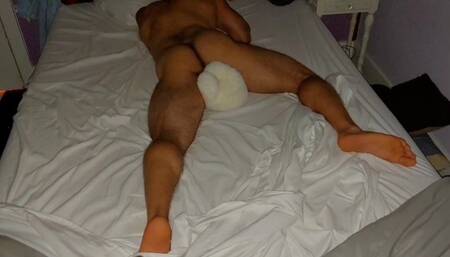 Stuffed Toy Humping - sexy legs - 3 days of cum - Fully Satisfied Orgasm - muscle -