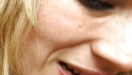 French blonde getting her asshole filled with cum