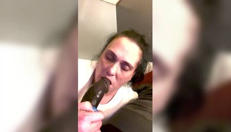 Licking and Slurping on This Cock