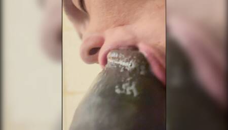 Teasing His Lucky Black Cock