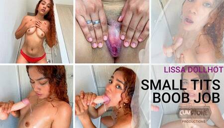 SMALL TITS TITJOB to DADDY