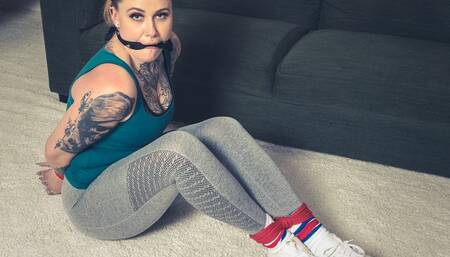 2014 Barbra in Gym Wear Bondage Workout