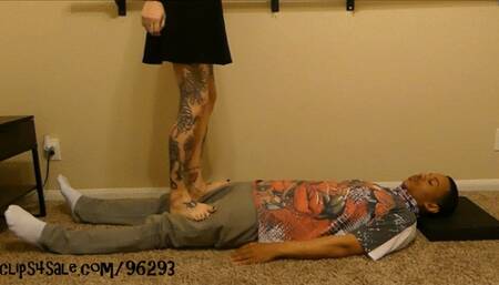 Trampled and smothered under Wednesday Addams sadistic soles - Full HD