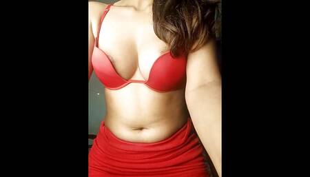 Red Dress Beautiful Girl Out of Control.