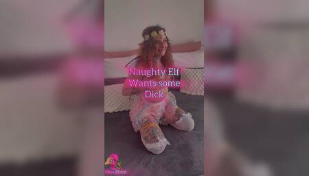 Naughty elf wants some dick