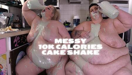 Messy 10k Calories Cake Shake Reenaye Starr & Olivia Jaide - MP4 1080