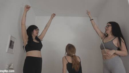 Little skinny friend with which they play