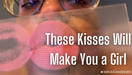 These Kisses Will Make You a Girl - Royal Ro close up feminization plexiglass kisses hd mp4 1080p