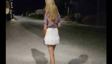 Mel Showing off on the Side of the Road