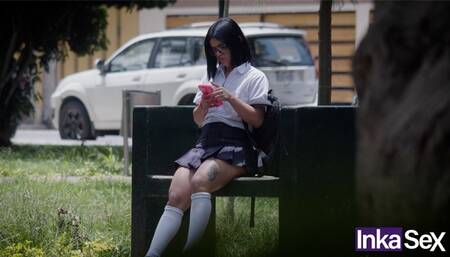 Blowjob xxx with looking-good doll from Inka Sex