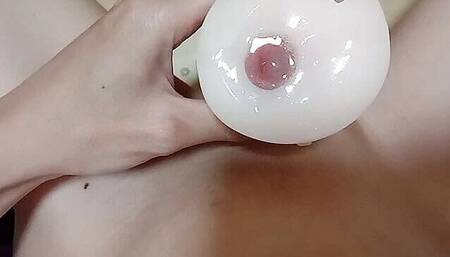 Sex toys and white cum