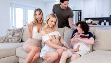 Perfect gifts by petite teen and MILF