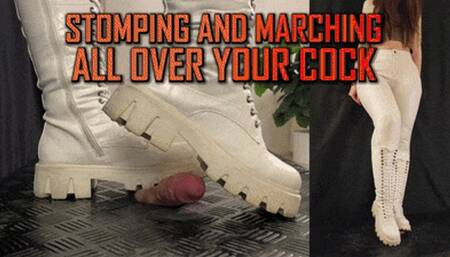 Marching and Stomping All Over Your Cock in White Boots - (Double Version) - TamyStarly - Trample, Crushing, Trampling, Bootjob, Ballbusting, CBT