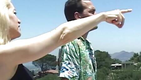 Horny blonde Suband has wild sex beside the pool after getting her cunt licked