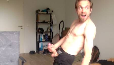 Idiot Bator Bro Gooning Out Like Crazy in the Guest Room