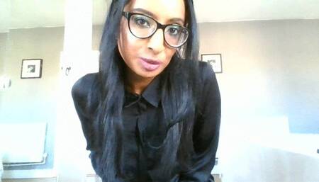 Specsy Librarian JOI to Cum On Her Tits