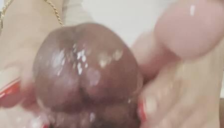 Sexy Latina milking BBC over the shoulders