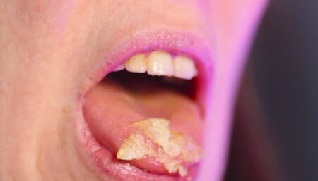 Eating Chips Close up