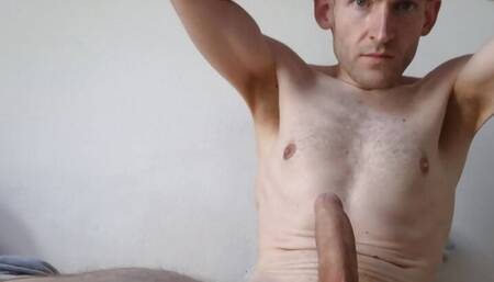 Big thick cock on the bed