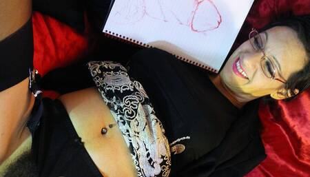 She Draws Her Ideal Cock!