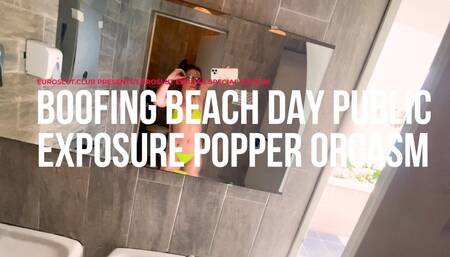 Boofing Beach Day Public Exposure Popper Orgasm - 4K Special Edition (ES741)