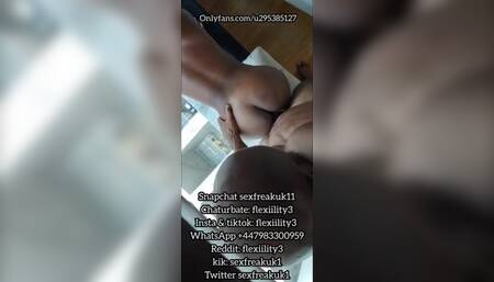 Licking pussy then doggstyle ebony