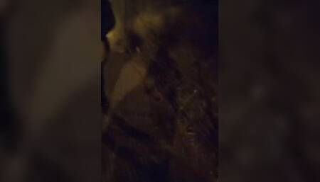 I show off my ass to stepson in street