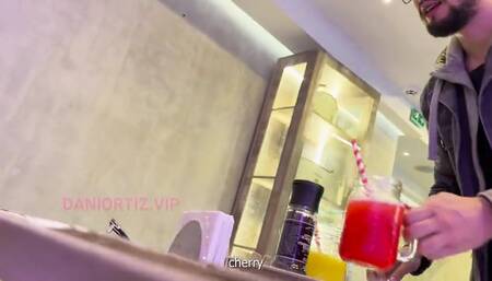 Public Masturbation, I go with my friend to a bar to get my tight pussy vibrated,WATCH THE END.