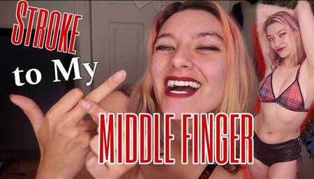 Jerk Off For My Middle Finger Cum Countdown Humiliation