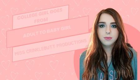 college girl went from being girl to a baby girl