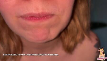 Giantess Mouth Cleaning Slave