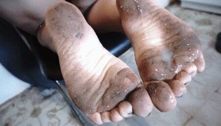 ALPHA, BETA, GAMMA: The real cuckold feast-Dirty feet covered in cum (cuckold pov)