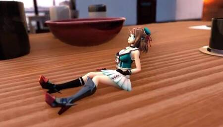 Table Top Swelling (Giantess growth Animation)