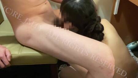 【人妻日記】舌ピアス人妻イラマチオ奉仕 良いと言うまで咥えさせ涎を垂らしながら美味しそうに他人棒チ〇ポを頬張り本番準備