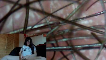 Your Italian giantess puts you inside her pussy with this endoscope