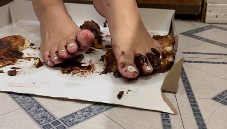 Crushing 3 day old donuts