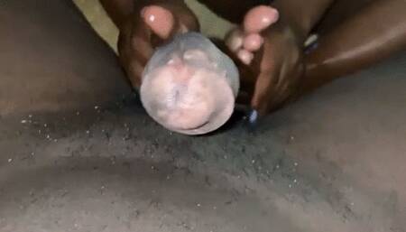 Sexy Co-Worker Gives Her First Footjob