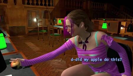 #9 - Alice in the Library - Mini giantess growth animation