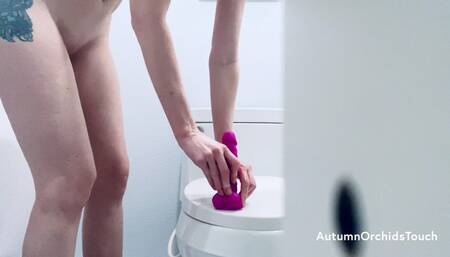 Hidden camera spies on your roommate while they jerk off in the bathroom