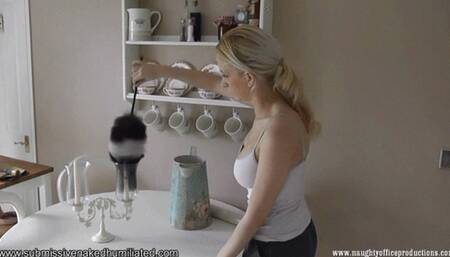 Stealing Maid Samantha Alexandra Is Stripped, Shamed & Caged!!!! - MP4