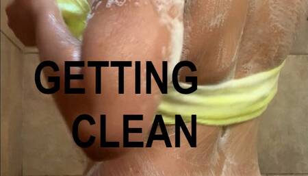 Getting Clean - Loni Legend makes it hot and steamy in this shower POV